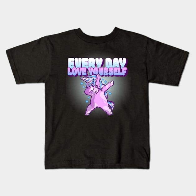 Every Day Love Yourself GG verison #1 Kids T-Shirt by VashiMerch